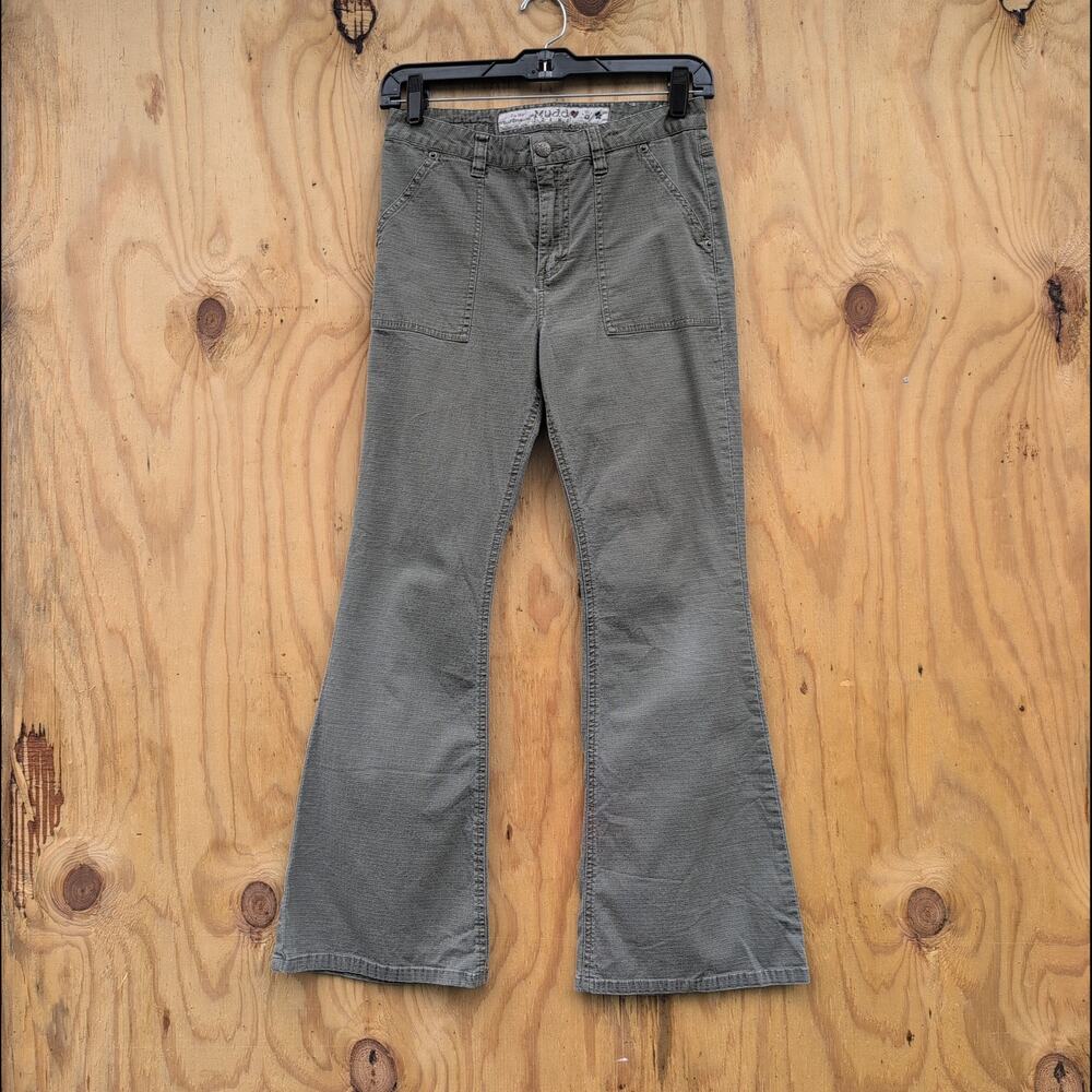 Y2K Baddie Mudd Flare Low Rise Khakis Junior's 14